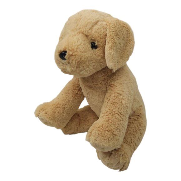 Bear Factory Puppy Dog 16" Plush Brown Eyes Stuffed Animal Toy Tan Carnival - Picture 13 of 14